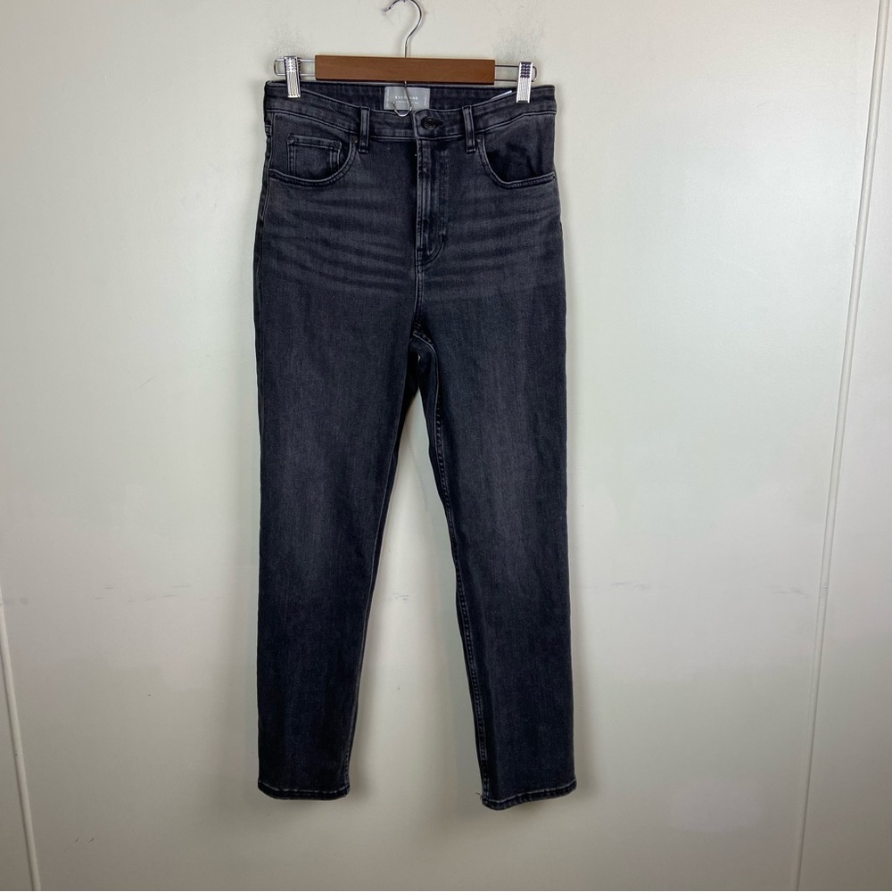 Everlane The High Rise Straight Jeans Grey‎ Black Size 29 Regular Casual Denim